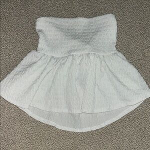 Forever 21 White Strapless Top